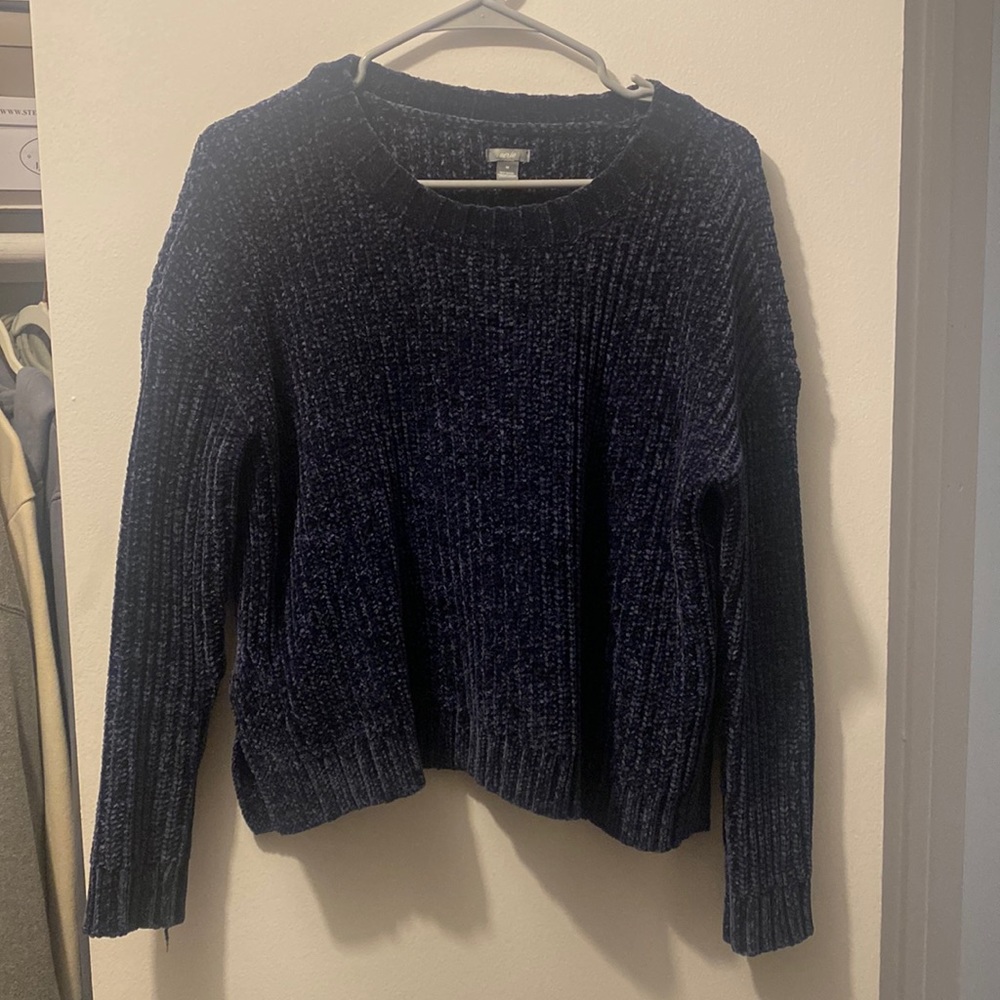 Aerie Cropped Chenille Sweater